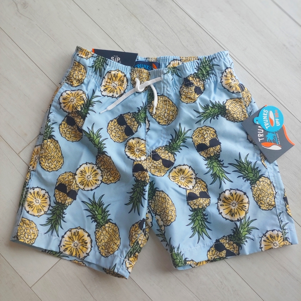TRUNKS Surf and Swim Co. Pineapple Print Swim Shorts